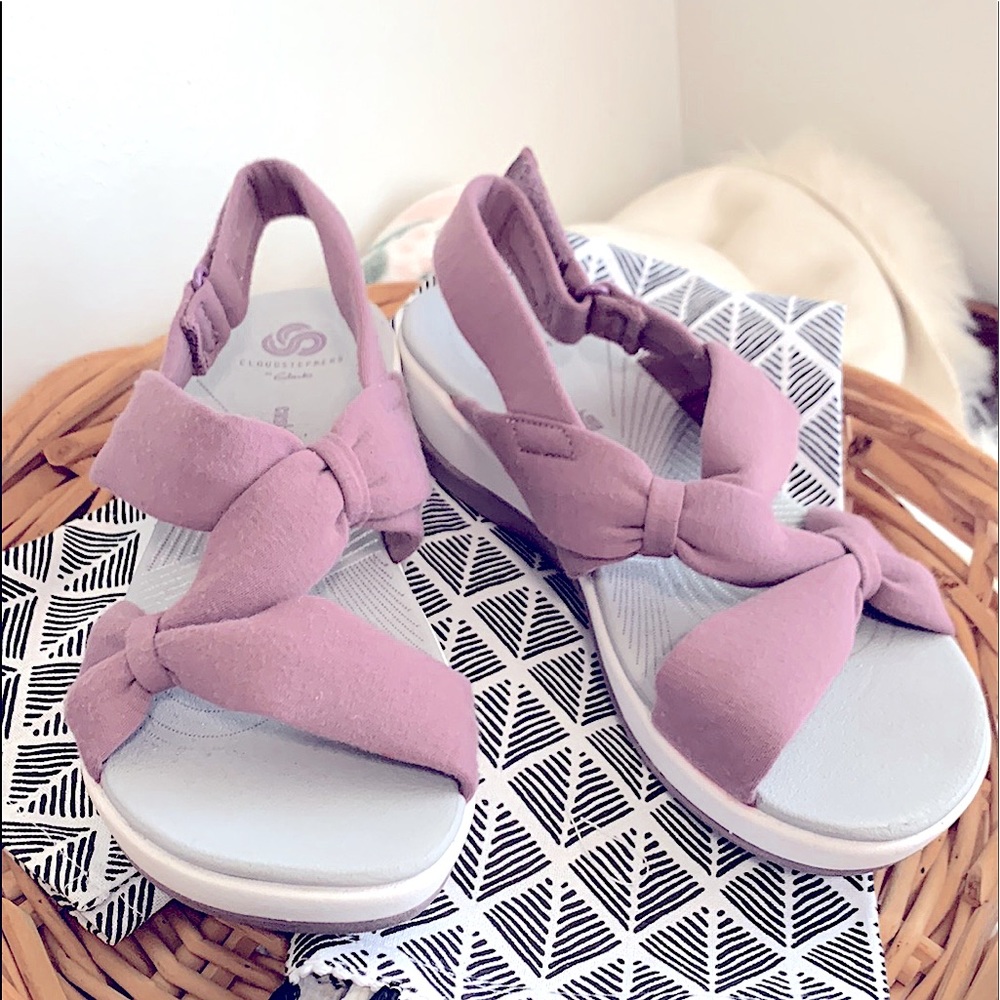 Clarkscloudsteppers Adjustable Strappy Cloth Sand… - image 6